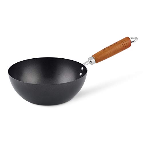 Ken Hom WKH320001 KH320001 Wok de Acero al Carbono, Color Negro