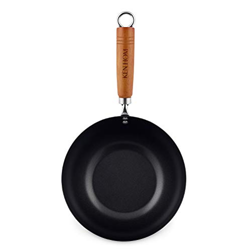Ken Hom WKH320001 KH320001 Wok de Acero al Carbono, Color Negro
