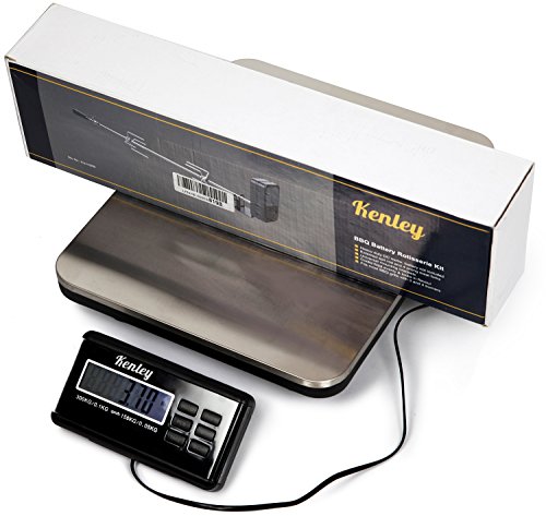 Kenley Balanza Digital Báscula de Plataforma 150kg / 300kg - para Paquete Envíos Postal - Balanza Industrial Comercial Profesional - Baterías y Cable Incluidos