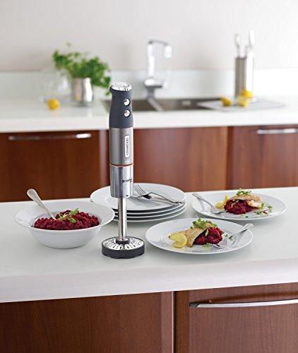 Kenwood HDM802SI - Licuadora (1 L, Batidora de inmersión, Plata, Metal, De plástico, Acero inoxidable, 1000 W)