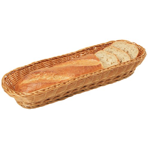 Kesper 17848 - Cesta para Pan (42 x 13,5 x 7 cm, Trenzado de plástico)