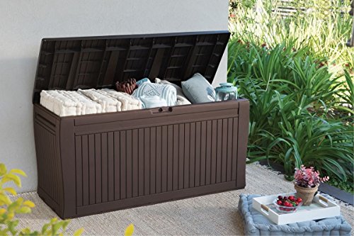 Keter -  Arcón exterior Comfy, Capacidad 270 litros, Color marrón