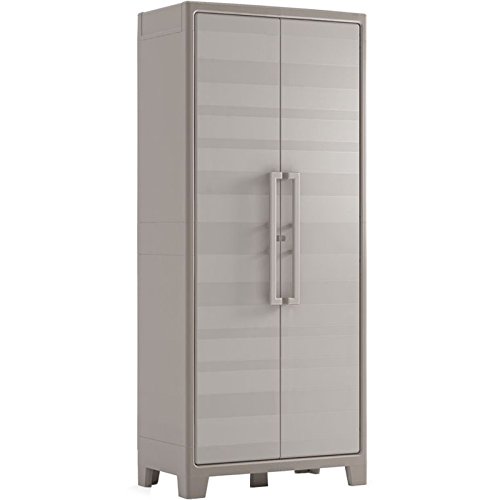 Keter Gullivert Armario escobero, Beige/Arena, 182 x 80 x 44 cm