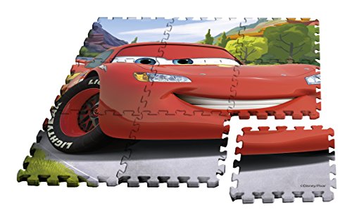 Kids- Alfombra Puzzle Cars, 90 x 90 cm (WD17625)