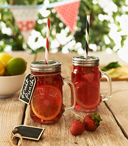 Kilner 6 Tapas con Agujero para pajita
