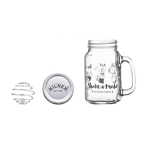 Kilner agitar y Hacer Nata montada (11 Piezas, Transparente, 400 ml