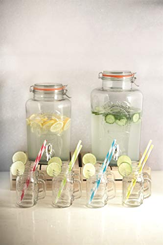 Kilner - Dispensador de bebidas redondo P001, Vidrio, 8 Litre