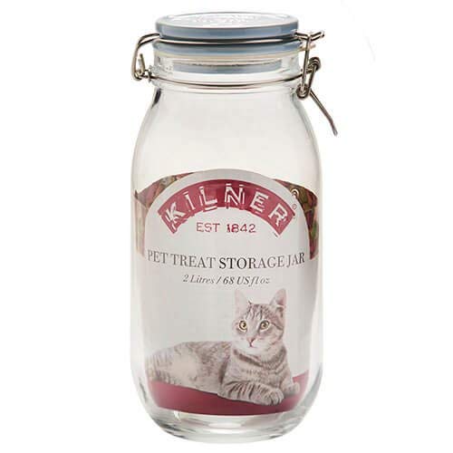 Kilner - Tarro de cristal con tapa de cerámica, 2 litros, 13,5 x 12,5 x 25,5 cm