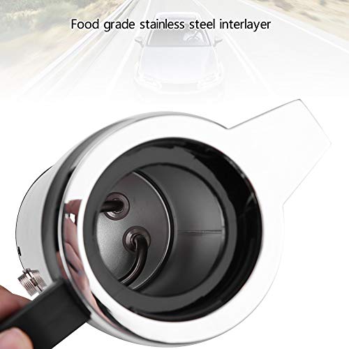 KIMISS 1200ML 12V / 24V Caldera del acero inoxidable del coche Hervidor de agua de eléctrica en el coche - Hervidores de bebida de viaje Taza de café de viaje Botella de agua(24V)