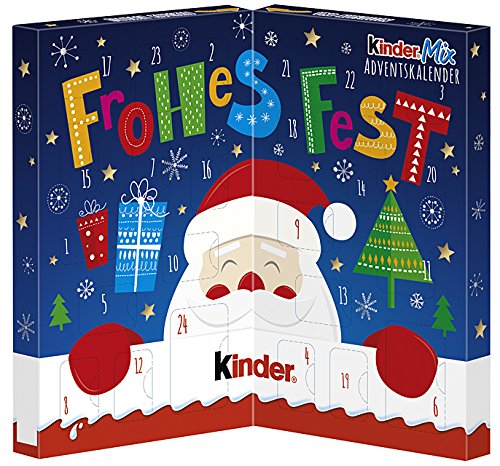 Kinder Navidad Mix Mesa-Calendario de Adviento, 127g
