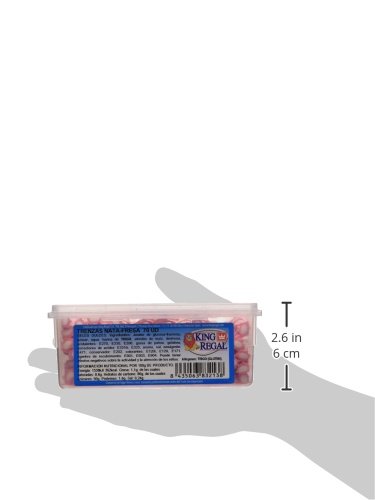 King Regal  Trenzas Nata Fresa Maxi - estuche 70 unidades