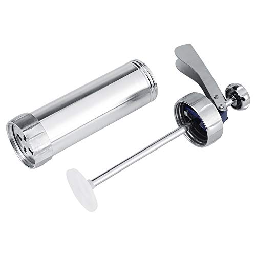 Kit de prensa de galletas con máquina para hacer galletas de masa decorativa de acero inoxidable, duradero y fácil de usar para galletas y galletas (20 moldes)