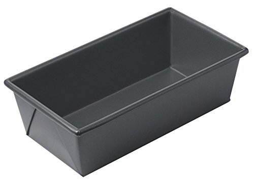 Kitchen Craft Chicago Pan Metálico Antiadherente de 1 LB, Acero al Carbono, Gris, 22 x 11 x 7 cm