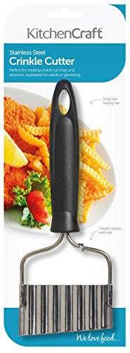 Kitchen Craft - Cortador de Patatas con Forma Ondulada (Acero Inoxidable)