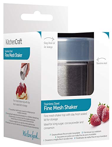 Kitchen Craft Espolvoreador de Acero INOX. con Parte Superior de Malla Fina