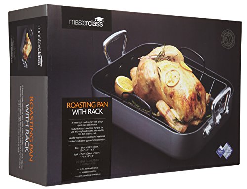 Kitchen Craft Master Class Fuente de Horno con Rejilla, Gris