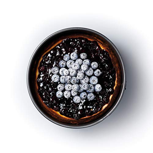 Kitchen Craft Master Class Molde tarta redondo Desmontable, Acero, Negro, 7 cm