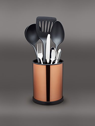 Kitchen Craft Master Class - Soporte Giratorio para Utensilios de Cocina, 18,5 x 14 cm, Efecto cobrizo