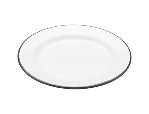 Kitchen Craft Nostalgia Plato, esmaltado, Plateado, 20x20x3 cm