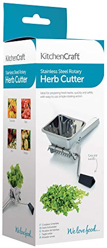 Kitchen Craft - Picador de hierbas (acero inoxidable, en estuche regalo)