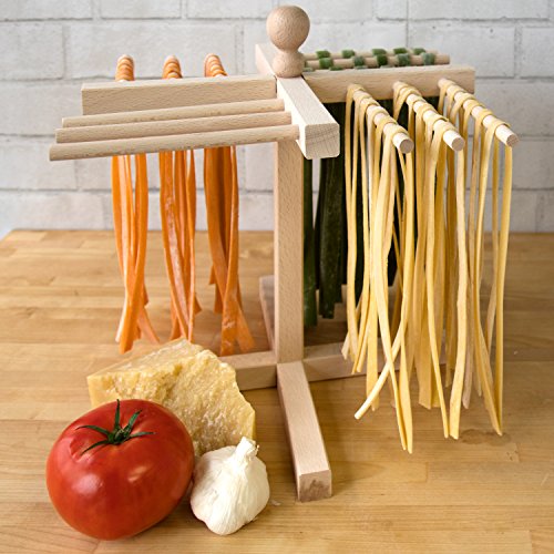 Kitchen Craft STENDIPASTA Secador de Pasta, Madera, Beige, 33x14x6 cm