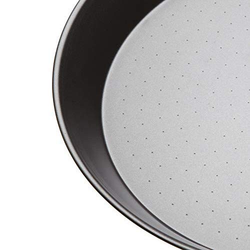 Kitchen Craft World of Flavours Mediterranean Cazo Antiadherente para Paella, Negro, Ø 38.5 cm