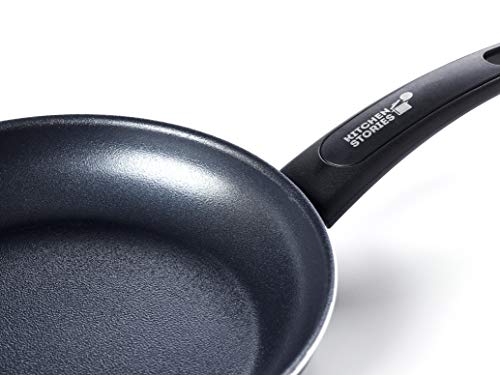 Kitchen Stories CC002619-001 Searsmart Nonstick Frying Pan 24cm - Black - Induction Compatible - Oven Safe
