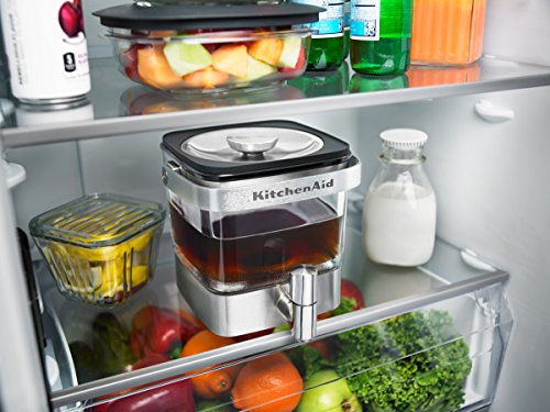 KitchenAid 5KCM4212SX Cold Brew - Cafetera de acero inoxidable, color plateado