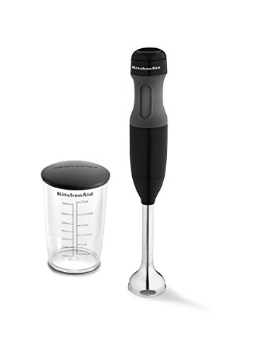 KitchenAid 5KHB1231EOB BATIDORA DE Mano Classic, 180 W, 0.7 litros, De plástico, Acero Inoxidable, 2 Velocidades, Negro