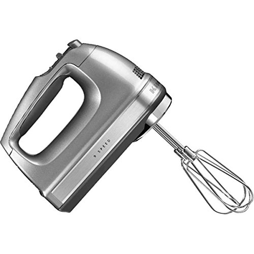 KitchenAid 5KHM9212ECU - Batidora amasadora, color plateado