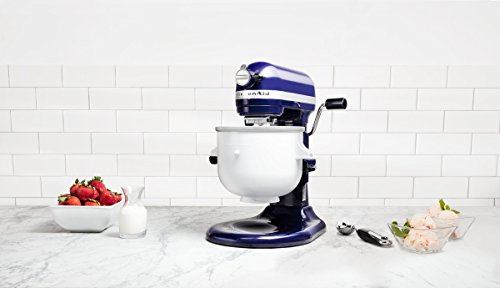 KitchenAid 5KICA0WH HELADERA, 500 W, 1.9 litros, plástico, aluminio, Plata