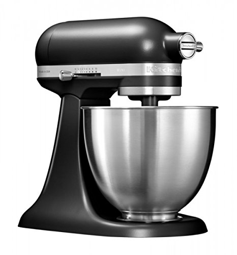 KitchenAid 5KSM3311X - Robot de cocina (3,3 L, Negro, palanca, 200 RPM, 1,219 m, CC)