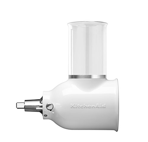 KitchenAid CORTADORA/REBANADORA para PREPARACIONES Frescas 5KSMVSA, Acero Inoxidable, Negro, Transparente, Blanco