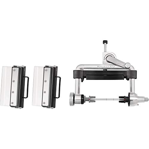 KitchenAid KSMSCA Eléctrico Rojo rebanadora - Cortafiambres (Rojo)