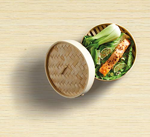 Kitchencraft Oriental Vaporera con Pisos, Bambú, Beige, 20x18x18 cm