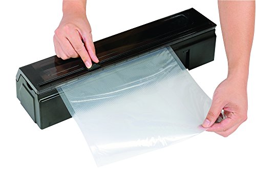 Kitchener 55023006 automático de Alimentos Frescos sellador del vacío Ahorro de Grado Comercial con Arranque Roll, 11" x 16", Plata/Negro