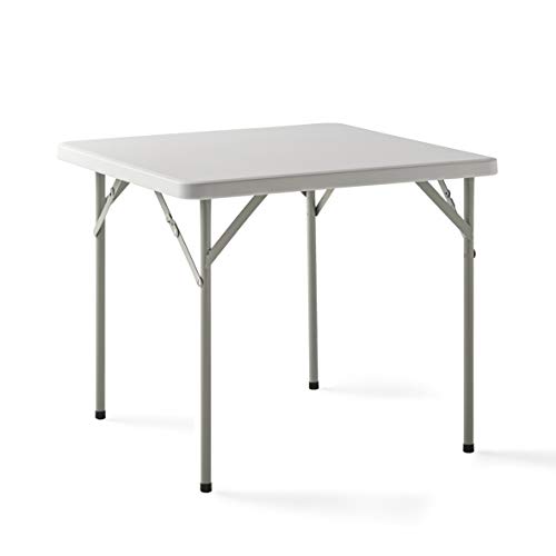 KitGarden - Mesa Plegable Multifuncional, 84x84x74cm, Blanco, Folding C84