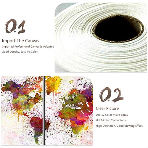 KKJJ Cuadro Moderno En Lienzo Pintura Naturaleza, Lienzo De Impresión Flor Roja Abstracta, para Salon Decoración De La Pared Enmarcada Grande Impresion Fotografica, Sin Aros,50 * 150CM