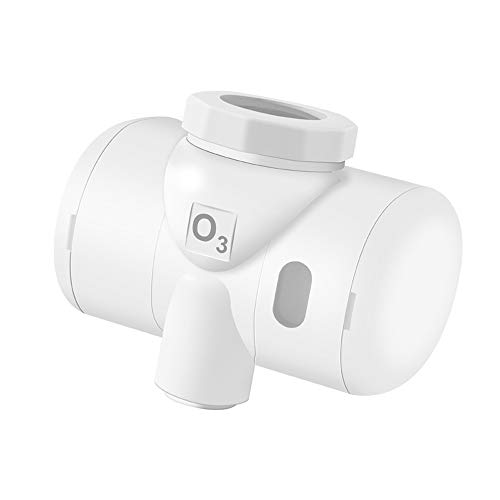 KKmoon Purificador de Aire,Generador de ozono,Filtro de Agua para Grifo,Sistema de Filtración,Esterilizador de Frutas y Verduras,Filtro Cocina y Baño,Ozonizador Grifo de Agua