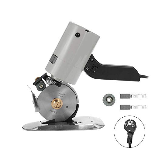 KKmoon TY-90B Máquina de Corte Redondo de Tela Ligera Eléctrica, Portátil de Poco Ruido Cortadora