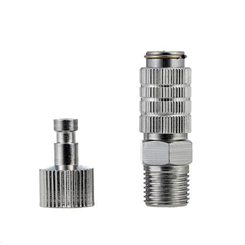 KKmoon Venta caliente profesional aerógrafo accesorios aire cepillo liberación rápida desconecte el acoplador de BSP 1/8"