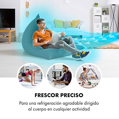 KLARSTEIN IceWind – 4 en 1: Enfriador de Aire, Ventilador, humidificador de Aire, Limpiador de Aire, caudal de 222 m³/h, 36,5 W, función NatureWind: 3 Niveles de Intensidad, silencioso, Blanco