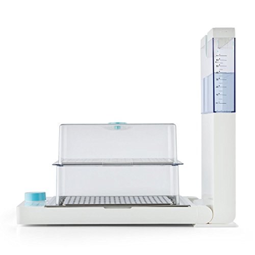 Klarstein Steam Spa Cocedor al vapor (1500W, vaporera con temporizador, 2 niveles de cocción, horno plegable) - blanco