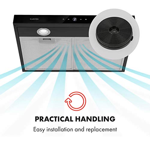 Klarstein UltraClean filtro de carbón activo - Para campana extractora de humos Contempo y Contempo Neo, Accesorio