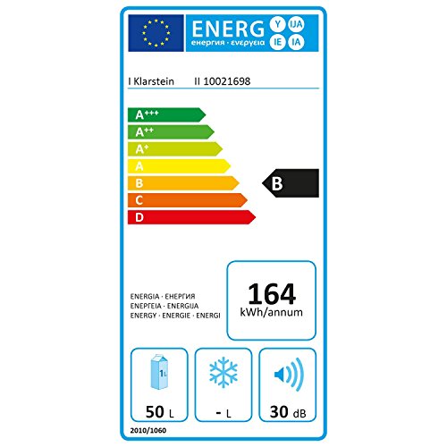 Klarstein Vivo Vino - Nevera para vinos, Nevera para Bebidas, Capacidad: 52 litros, Espacio para 18 Botellas, 5 Estantes, Silencioso, Temperatura 11° - 18° C, Iluminación Interior LED, Negro