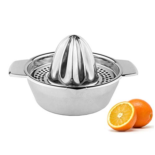 Klinkamz - Exprimidor manual de acero inoxidable cítrico, limón, naranja y exprimidor
