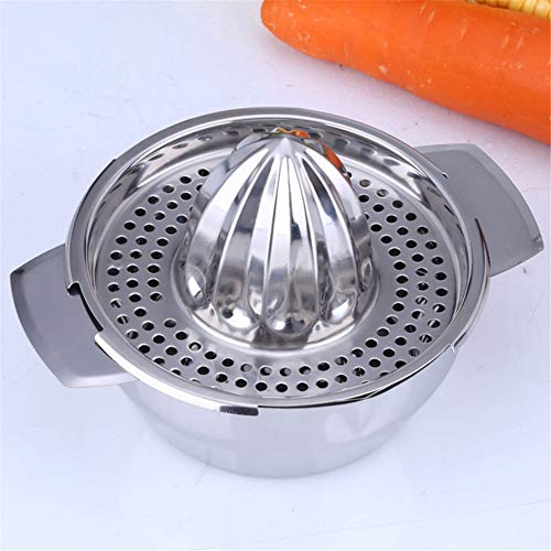 Klinkamz - Exprimidor manual de acero inoxidable cítrico, limón, naranja y exprimidor