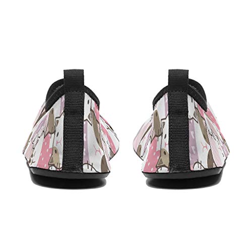 Knowikonwn - Zapatos de agua para hombre, pantalla completa, todo tipo de calcetines descalzos para surf, piscina, río, caminando, color blanco4 36/37