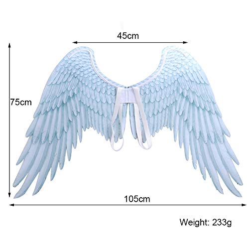 KOET - alas 3D unisex de ángel y diablo para cosplay con correas para el hombro, disfraz de Halloween, no tejido, alas de hada para Halloween, fiesta temática, cosplay, escenario