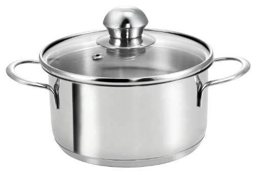 Kopf 122524 Olla Mini Parvus, Ø 14 cm, Altura 7,5 cm, 1 litro, Acero Inoxidable